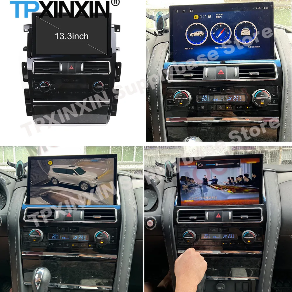 13.3 Inch Car Radio Stereo Receiver Android 11 For Nissan Patrol