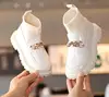 Girls Leather Boots Metal Chains Flying Woven Stitching Princess Boots 2024 Fashion Socks Boots Kids Leather Soft Boots Children 4