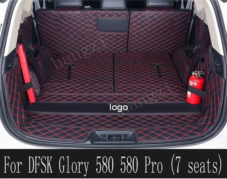 

For DFSK Glory 580 Fully Enclosed Trunk Mat DFSK Glory 580 Pro (7 Seats) Wear-Resistant Trunk Mat 2017-2022 Edition Auto Parts
