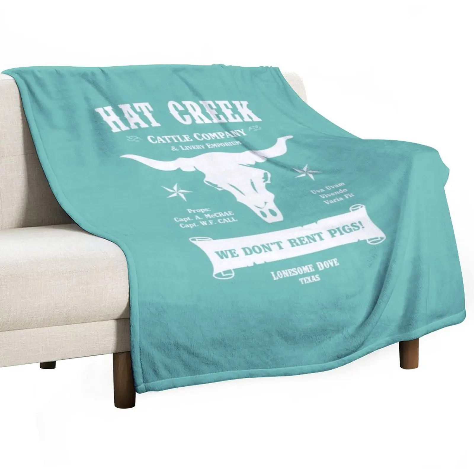 

Hat Creek Cattle Company Lonesome Dove Throw Blanket Fluffys Large Fashion Sofas Winter beds Blankets