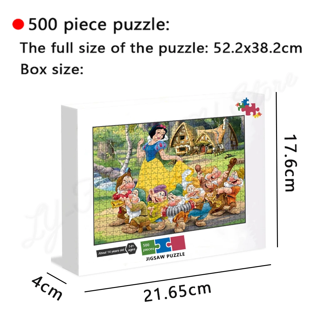 Disney 500 Stuks Puzzel Assembleren Foto Disney Villains Puzzels Voor Volwassen Kinderen Educatief Gift _ - AliExpress Mobile