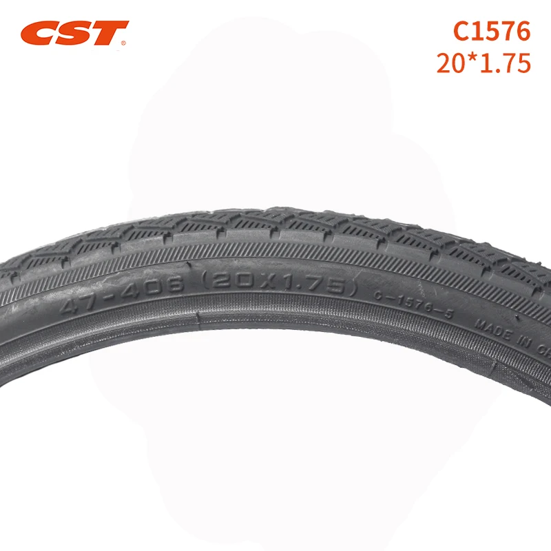 CST-Folding Bicycle Tire, 20Inch Steel Tire, Bicycle Accessories, BMX 406, 20x1.75, Small Wheel Diameter