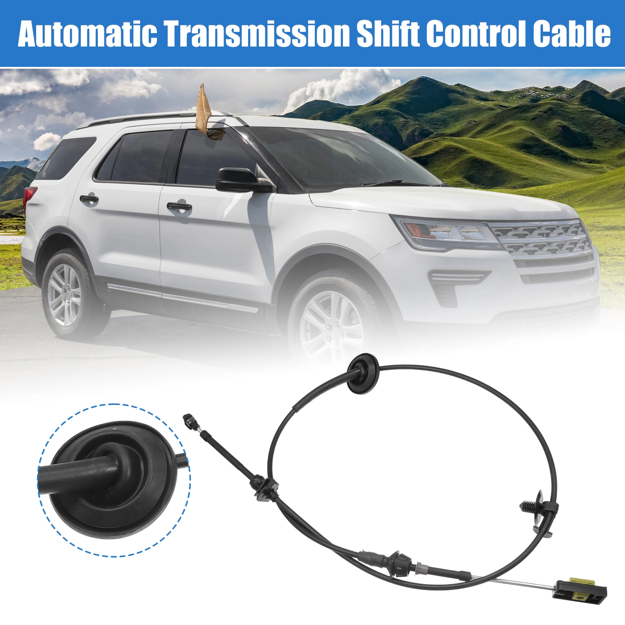Auto Gear Shift Cable Transmission Shifter Cable X Autohaux For Ford Explorer 2002-2005 For Mercury Mountaineer 2002-2005