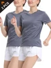 2Pcs Women's Solid Color Ultralight Quick Dry Sport T-Shirt, Breathable Lightweight Top For Fitness Training Workout Running Gym 6