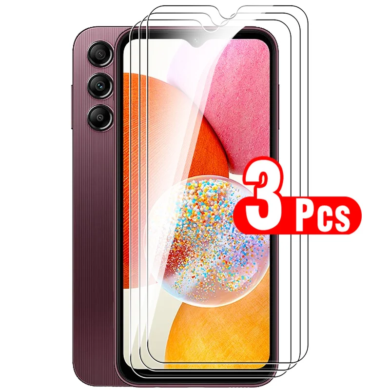 

Защитное стекло для Samsung Galaxy A14, 14, 14A, 4G, 6,6 дюйма, 3 шт.