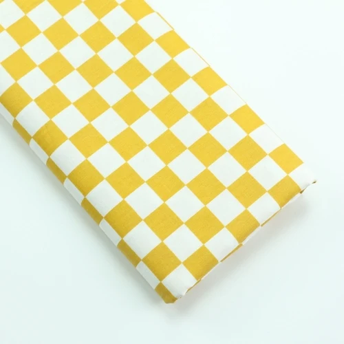 Large Cotton Twill Plaid Baby Patchwork Quilt Fabric in Vibrant Colors