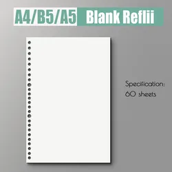 Premium Spiral Binder Notebook with Replaceable Refill Paper - Ideal for Office and School Use (Blank Reflii)