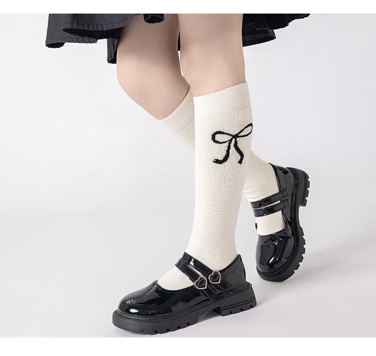 Teenage Girls Mid-calf School Socks 3Pairs