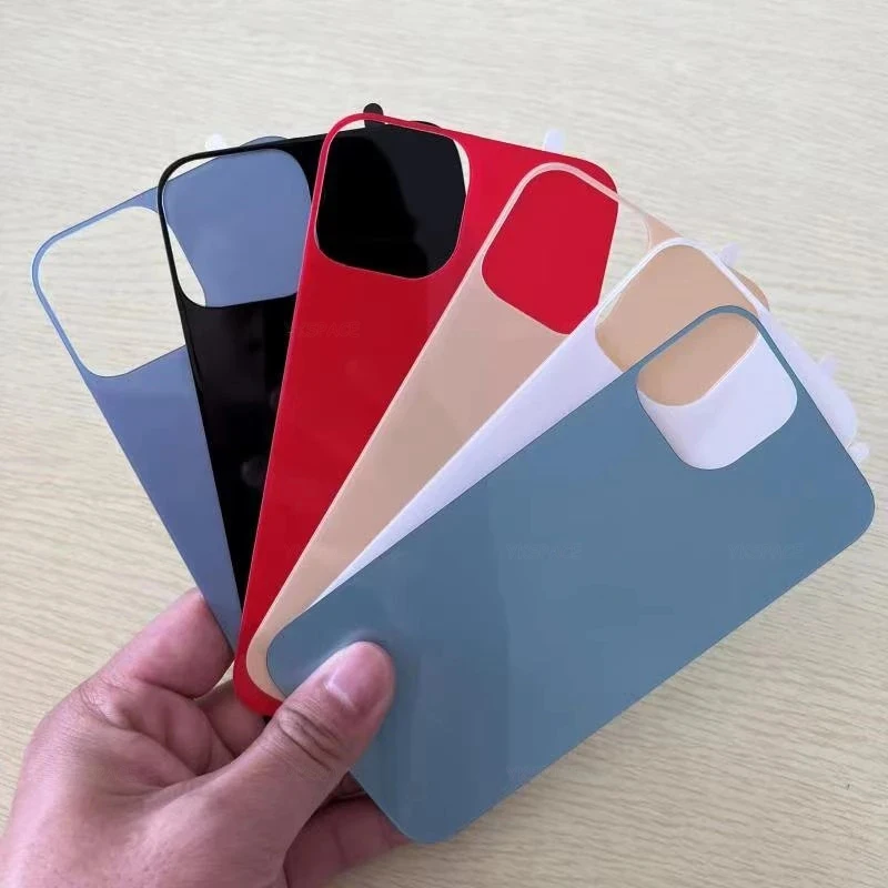 Vibrant Multi-Color 9H Tempered Glass Back Protector - Ultimate Scratch-Resistant Full Cover