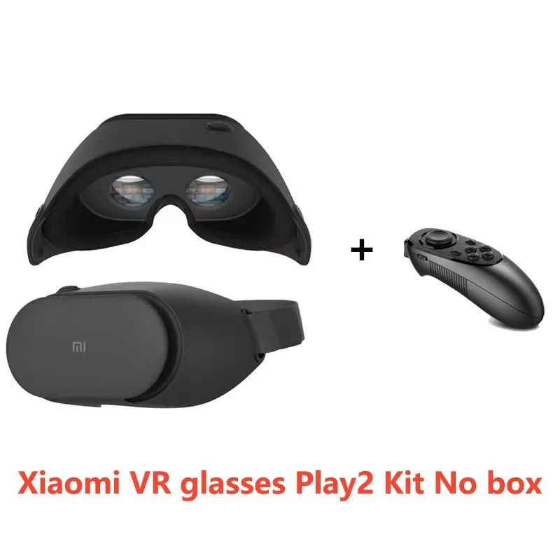 משקפי VR מקוריים של Xiaomi PLAY2 ערכת טלפון שחורה טכנולוגיה מציאות מדומה אוזניות 3D - קסדת משחק חכמה ומשקפי אופנה