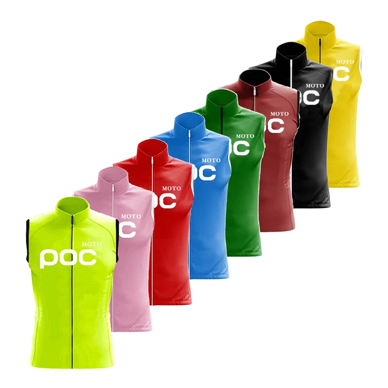 Men MOTO POC Cycling Jackets Summer Sleeveless Cycling Vest Bicycle