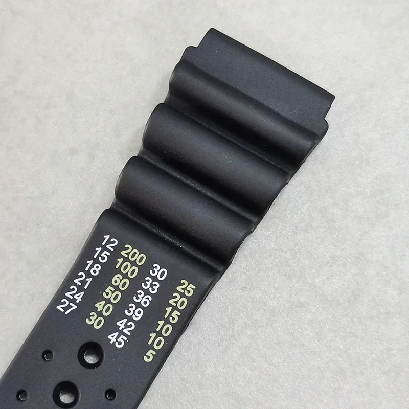 Men's Rubber Sport Strap - Durable Resin Replacement Watch Band