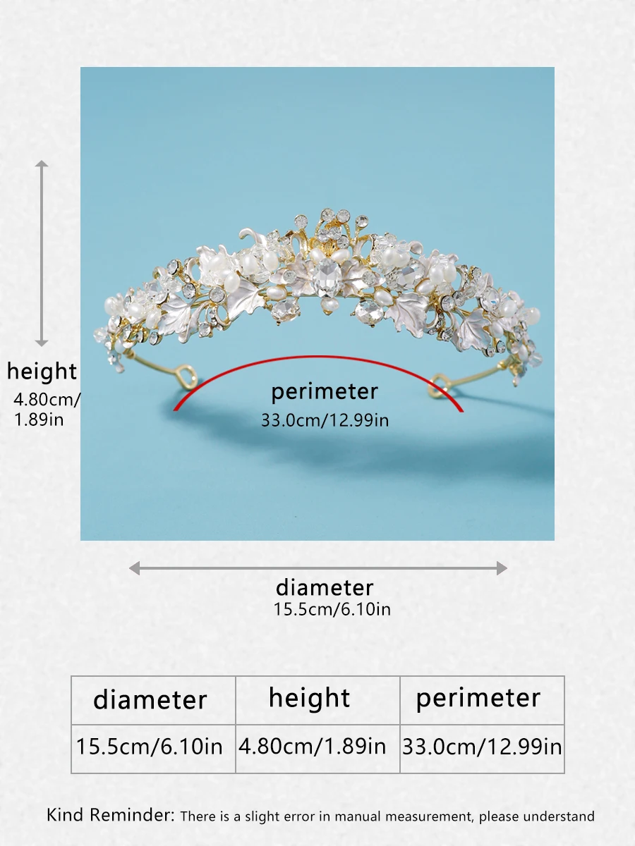 Itacazzo Bridal Headwear Set Crown Necklace Earrings Four Piece Classic Tiaras Suitable for Women Wedding and Birthday Parties bridal jewelry sets