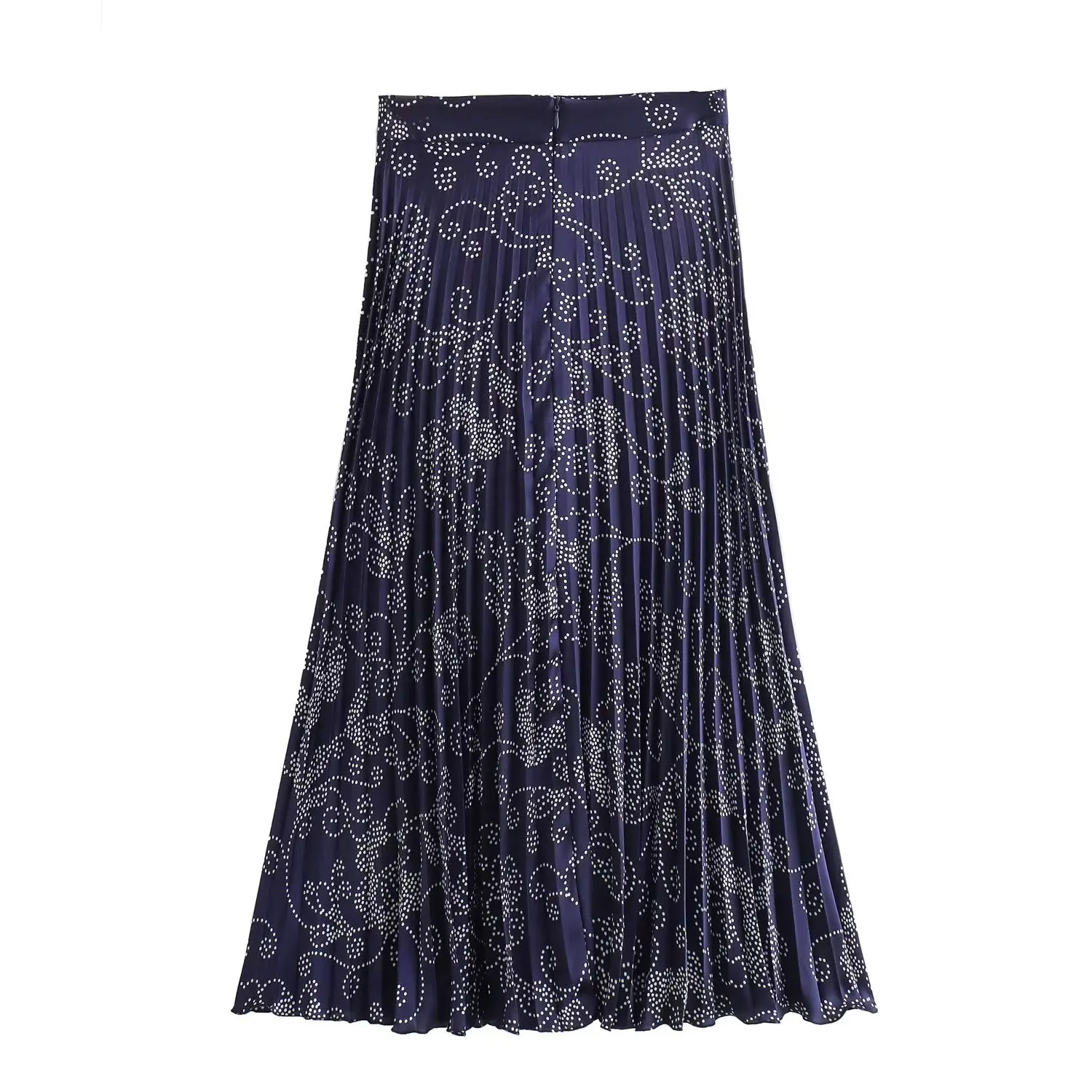 

Women's midi skirt printed pleated skirt for women casual chic women's skirt 2024 new fashion spring and summer