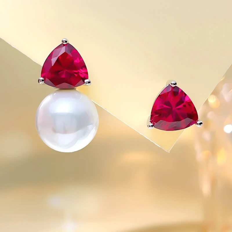 

Модные и Роскошные Разноцветные серьги-гвоздики с жемчугом фритиллярии AB из чистого серебра 925 пробы с универсальными свадебными украшениями