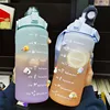 2 Liter Large Capacity Combo Pack Drinking Bottle Outdoor Sports Water Bottle Car Water Cup Portable Sports Fitness Cup 4