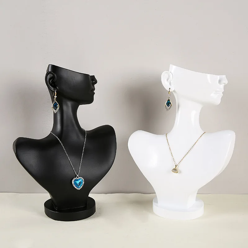 

Multiple StyleResin Abstract art Necklace Earring Display Bust Mannequin Head Stand Jewelry Display Stand Shop Jewelry Organizer