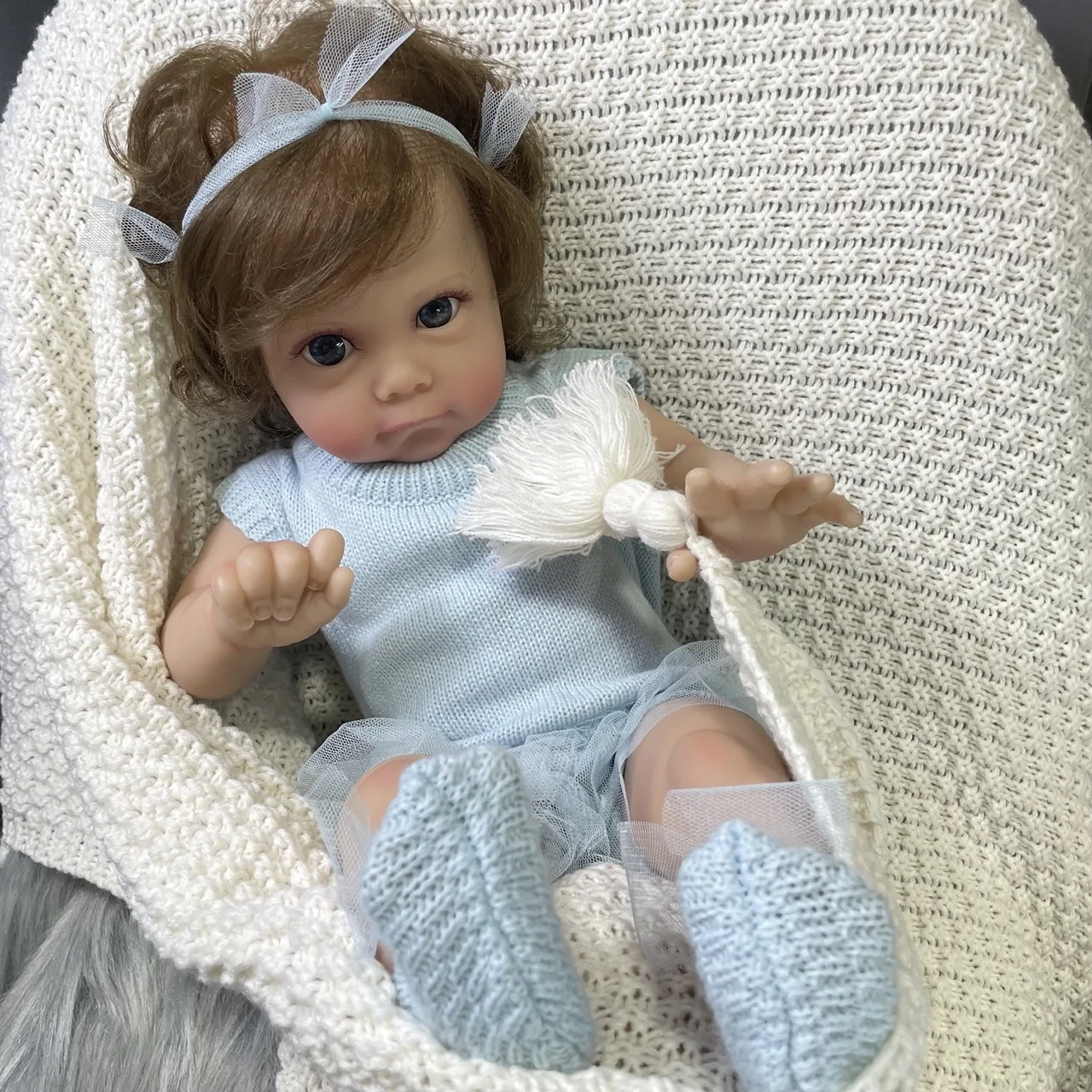 60Cm Toddler Reborn Baby Dolls Maggi Realistico Di Alta Qualità Fatto A Mano Da Collezione Art Reborn Doll Girls Christmas Gift Toy