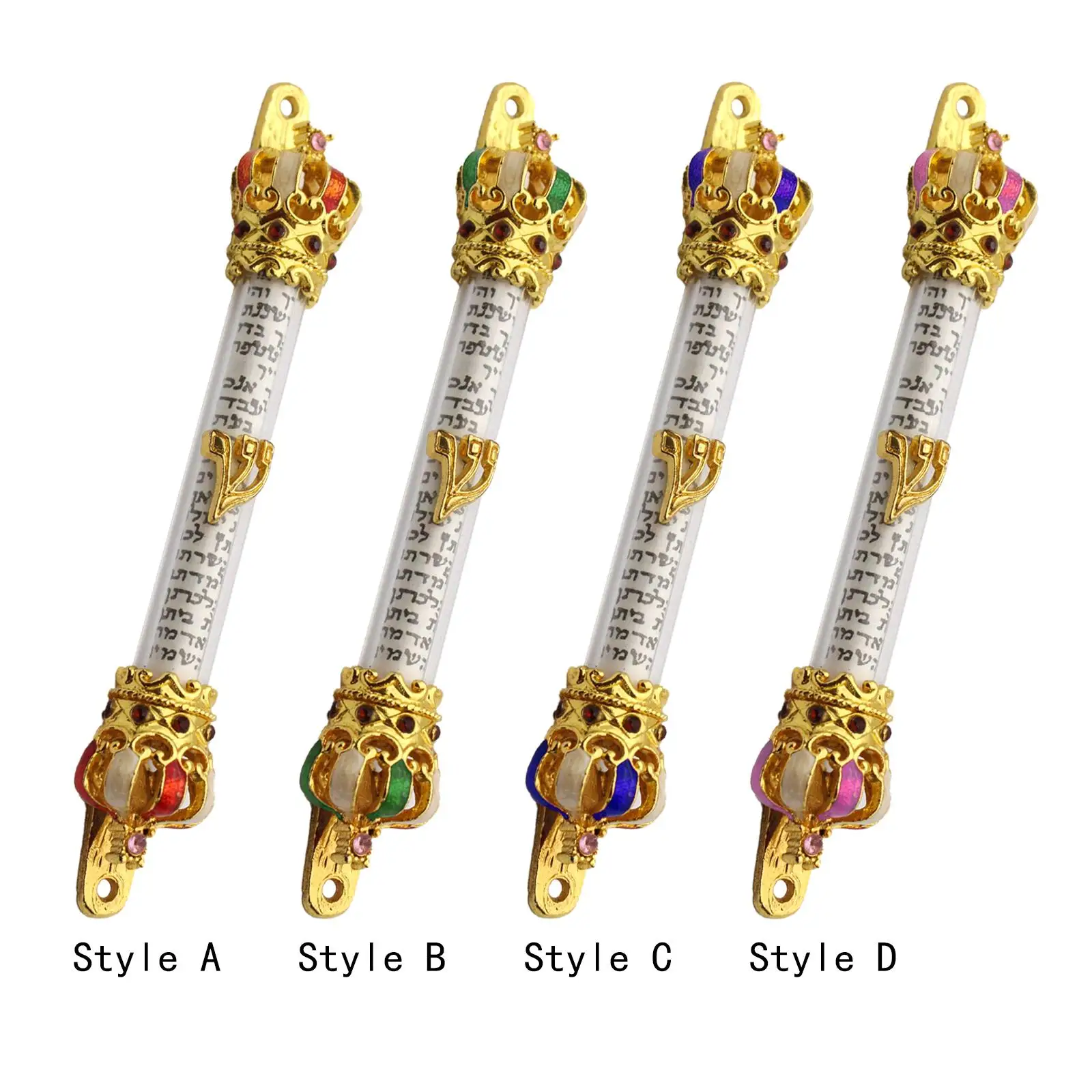 Door Mezuzah Metal Case Mezuza Hannukah Decoration Gifts Home Retro Alloy