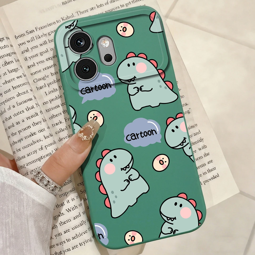 Multicolor Hearts Print Liquid Silicone Soft Shockproof Protective Phone Case