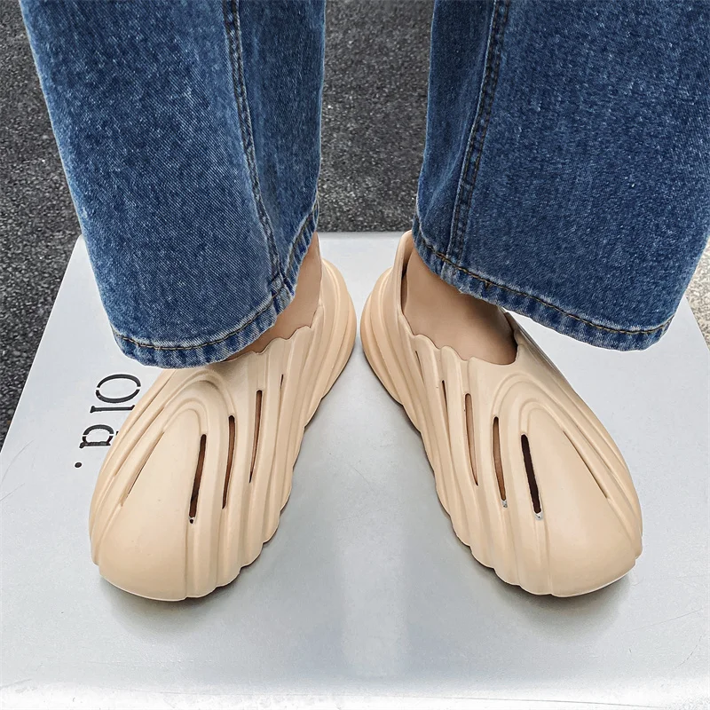 Breathe Beach Sandals   Unisex Anywear Mens Women’s Yeez Foam Runner Shoes Slip On Breathable Cool Beach Sandal Lightweight Summer Slides Footwear Trending for Man Woman Size 36-45