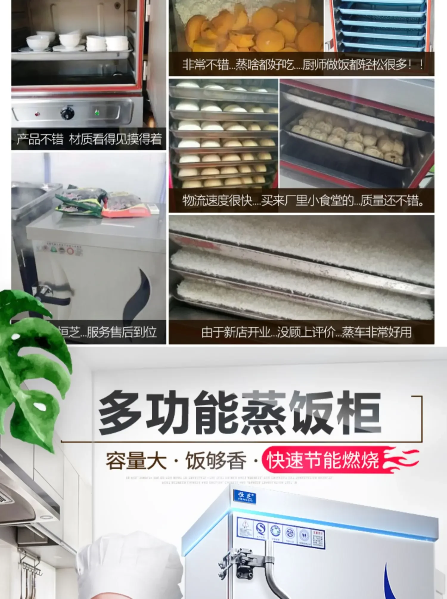 Description Picture 2 of itemCommercial Gas Canteen Food Steamer Cart 220V Electric Steam Box Household Small Automatic Rice Steamer