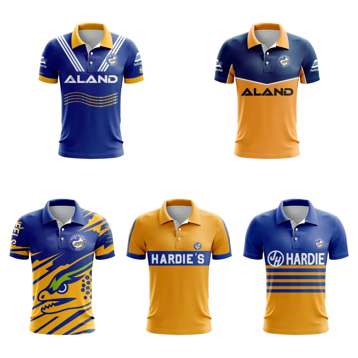 

2024 Eel Home and Away/Polo/Individual Rugby Jersey Men's Polo