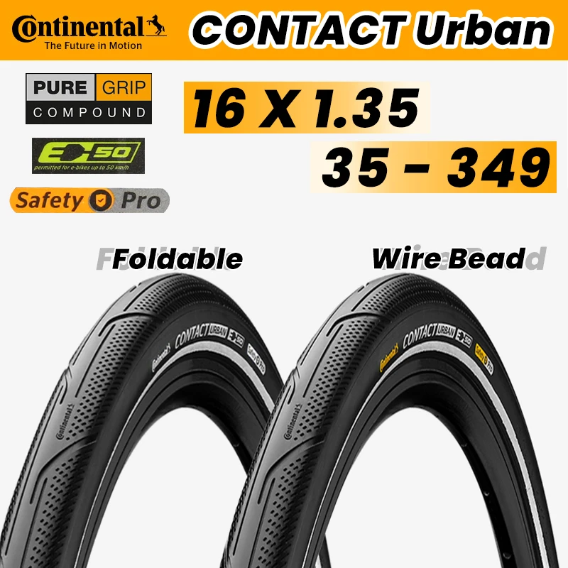 ContinentalBicycleTire16InchContactUrbanforFoldingTouring