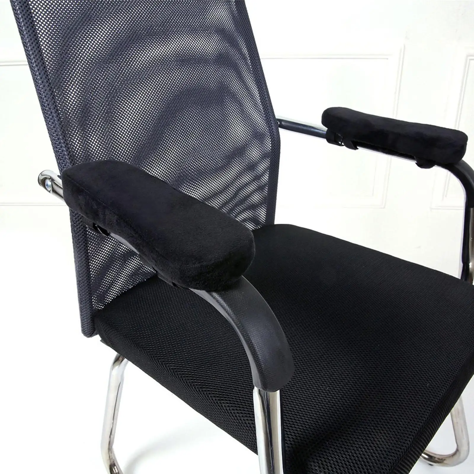 2 Piece Armrest Pad Anti-Slip Bottom Removable Pressure Relief Elbow Arm Rest Cushion for Gaming Chair Home 3