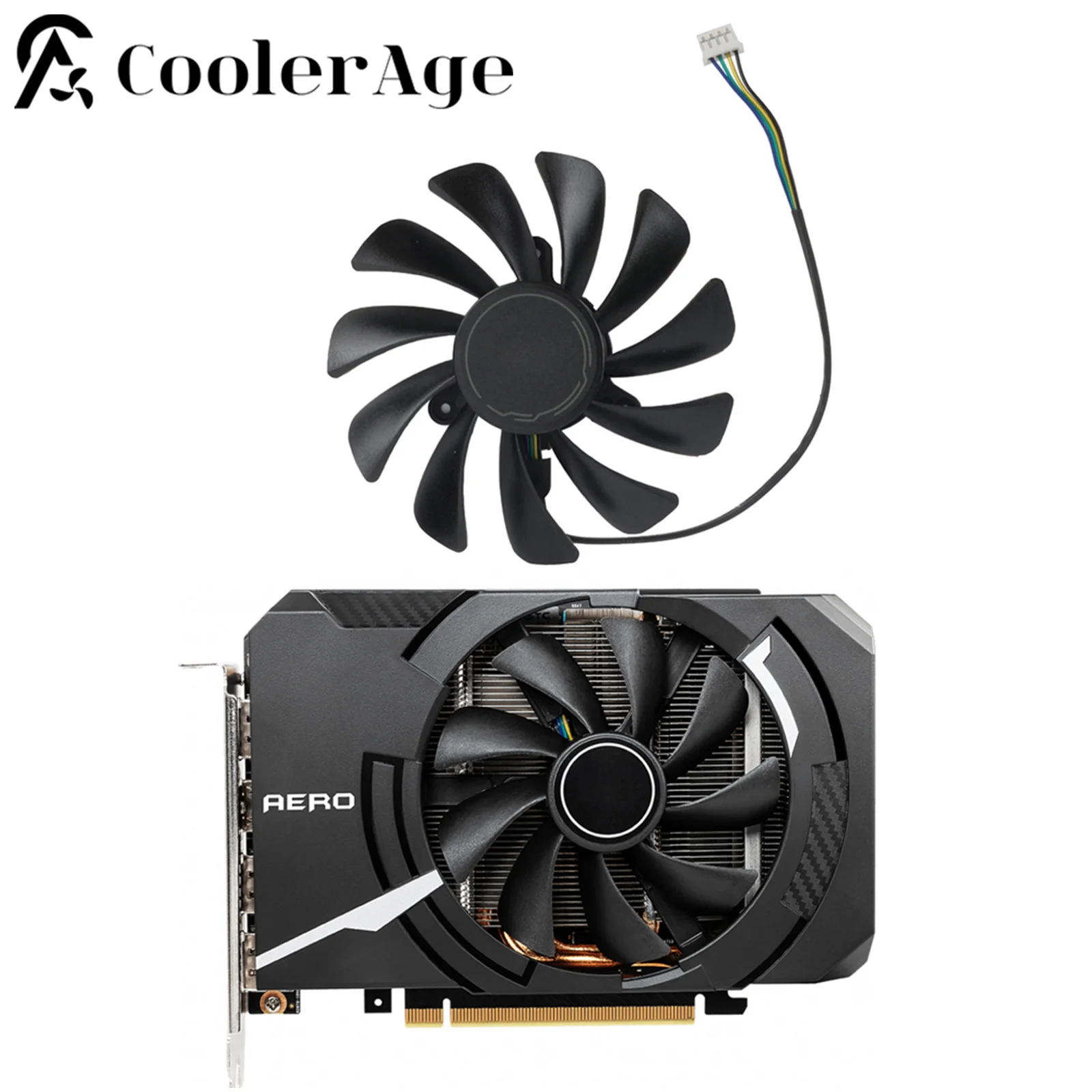 Ventola Della Scheda Video Per Msi Geforce Gtx 1660 Ti Rtx 2060 2070 Aero Itx 95Mm Xy-D10015Sh Rtx2060 Rtx2070 Gtx1060Ti Gpu Cooler Fan