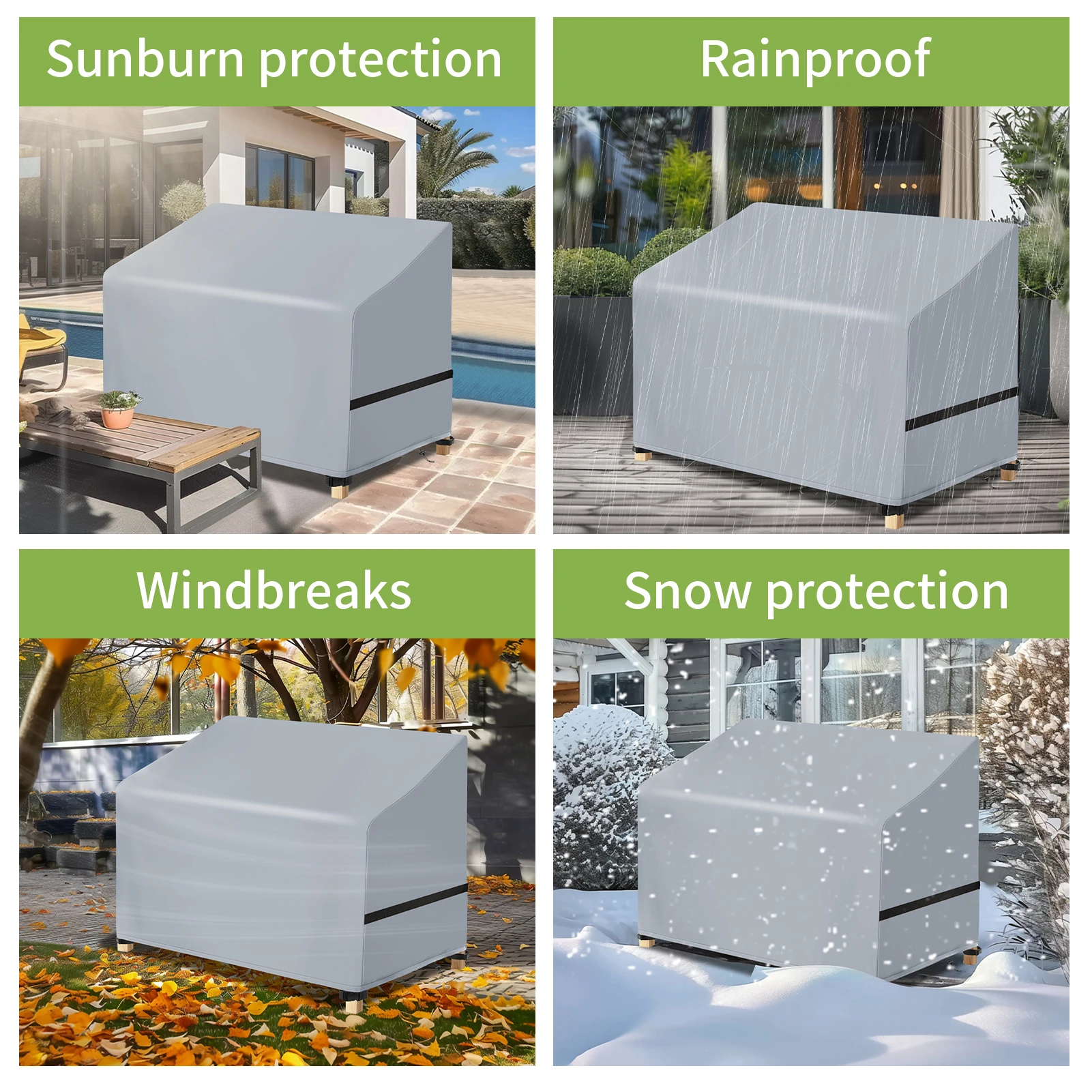 Waterproof Outdoor Furniture Covers - Premium Dust & Weather Resistant Protector for Garden Chairs and Tables