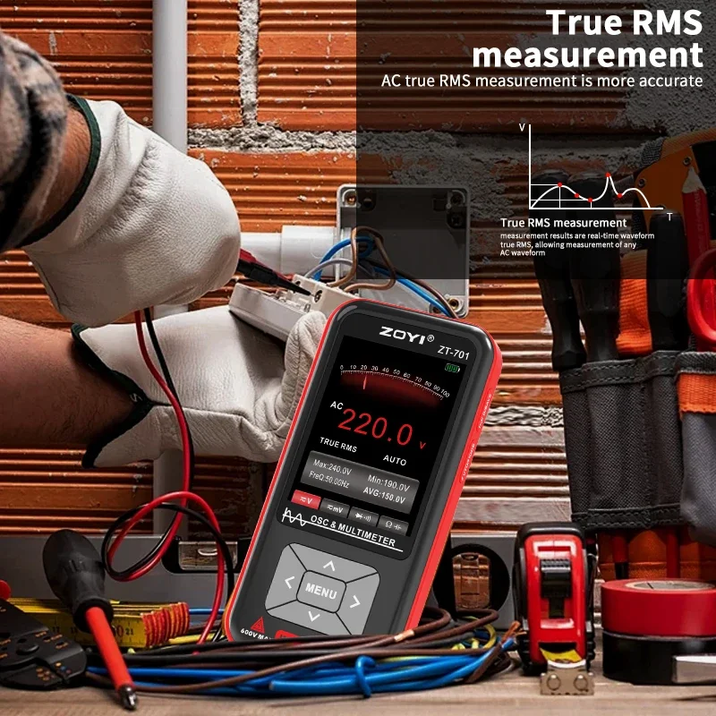 2in1 Digital Oscilloscope Multimeter 5MHz Bandwidth 48MSa/s Rate PC Waveform Data Storage Portable Signal Generator