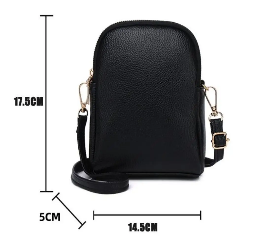 Solid Color Crossbody Bag for Women Round Small Handbag Fashion Designer Luxury Bags Leather Shoulder Bag Female Zipper Purses