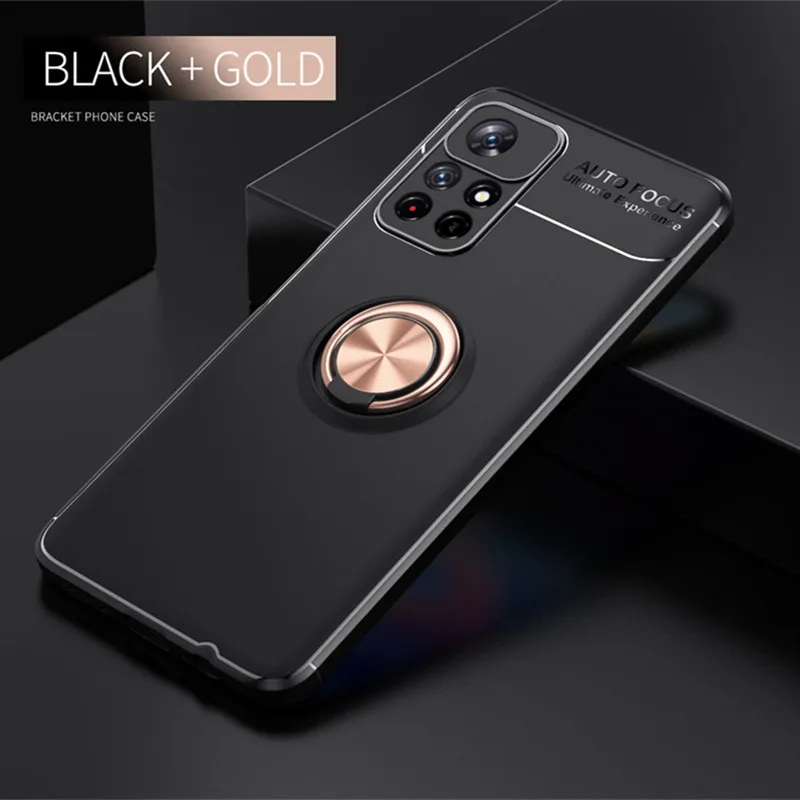 Per Cover Xiaomi Redmi Note 11S 5G Custodia Per Redmi Note 11S 5G Capas Back Soft Tpu Ring Supporto Magnetico Per Fundas Redmi Note 11S