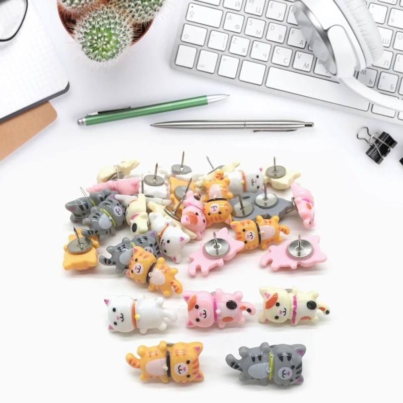 Push Pins 30Pcs Decorative Push Pins Cork Board Tacks Bulletin Board Thumb Tack Decoration