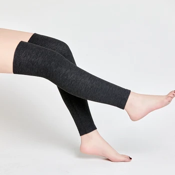 기능성 원단 여성용 얇은 코튼 레그 워머, 겨울 부츠, 게이터, 하이 무릎 슬리브, 유니섹스 토퍼 스타킹, 따뜻하고 부드러운 가을