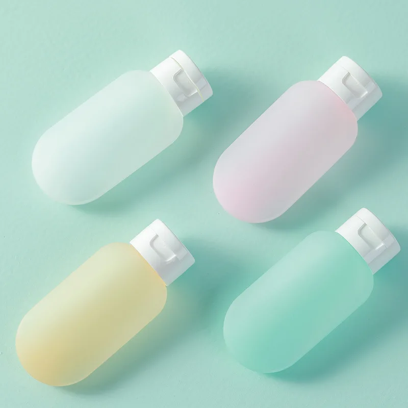 

3 Pcs/set Face Makeup Cute Travel Food-grade Silicone Bottles Shampoo Shower Gel Lotion Sub-bottling Tube Squeeze Empty Bottle