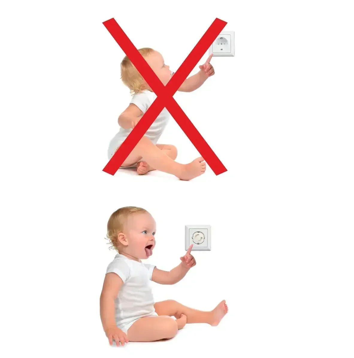 Socket Covers 20Pcs Protection Electric Shock Hole Children Care Baby Safety Electrical Security Plastic Safe Lock Outlet