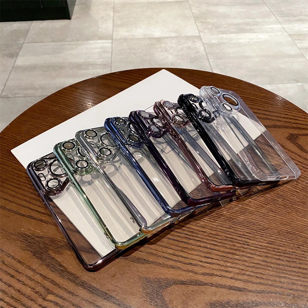 Transparent Plating Camera Protection Silicone Case For Huawei P70 Ultra Pura 70 Pro Shockproof Glass Soft TPU Clear Phone Cover_voghion.com