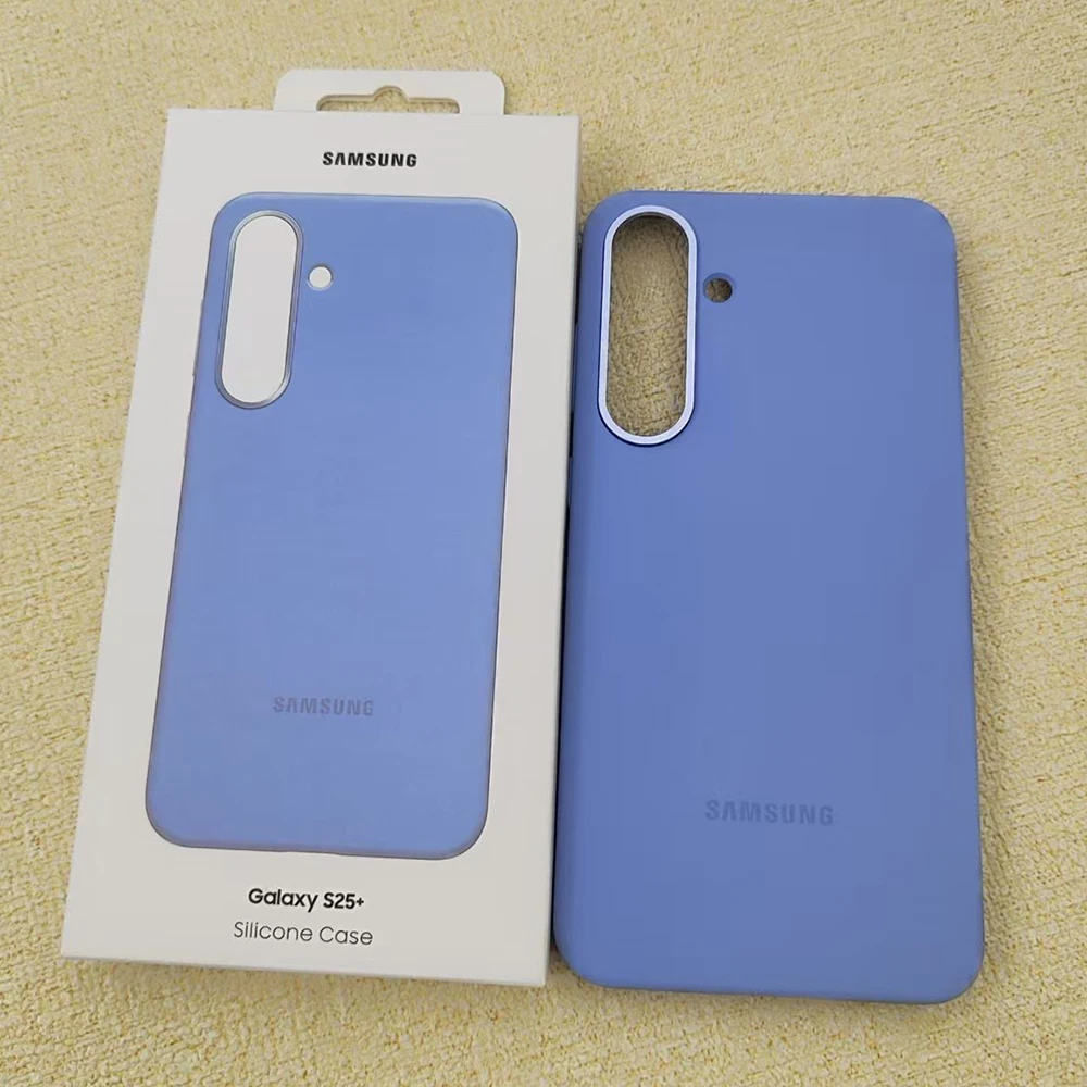 Premium Liquid Silicone Phone Case with Protection Bumper - Solid Color with Official Packaging