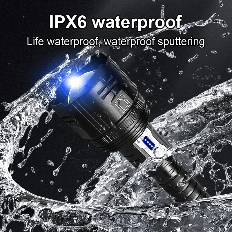 New High Power LED Flashlight 36 Core XHP360 Powerful Tactical