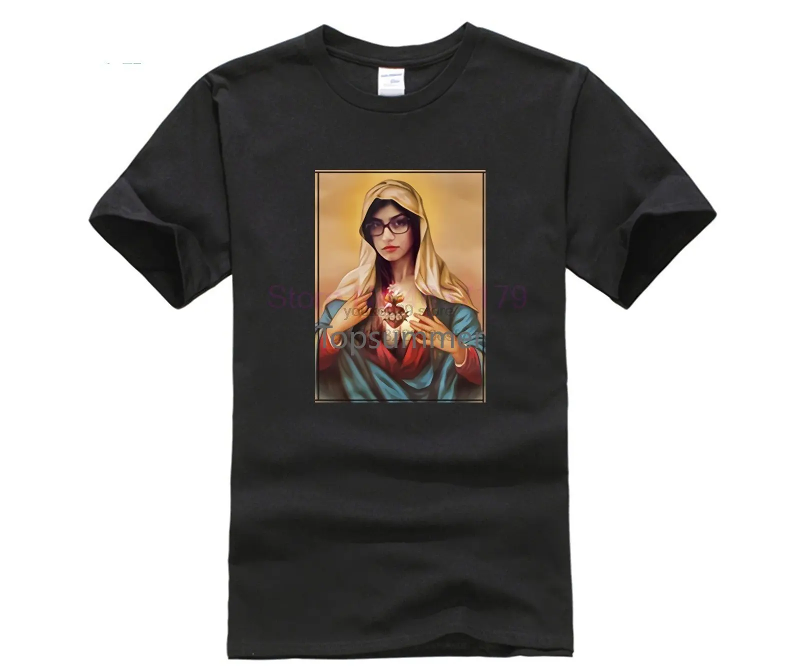 

New Lovely Parody Design Quentin Tarantino Movie Pulp Fiction T Shirt Men Mia Wallace Tee Shirt Funny Virgin Mia Khalifa T-Shirt