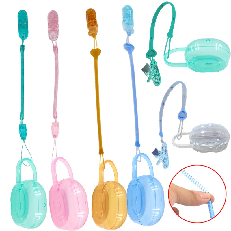 

Silicone Elastic Baby Pacifier Clips Infant Dummy Pacifier Soother Nipple Chain Baby Chew Toy Anti-drop Chain Baby Accessories
