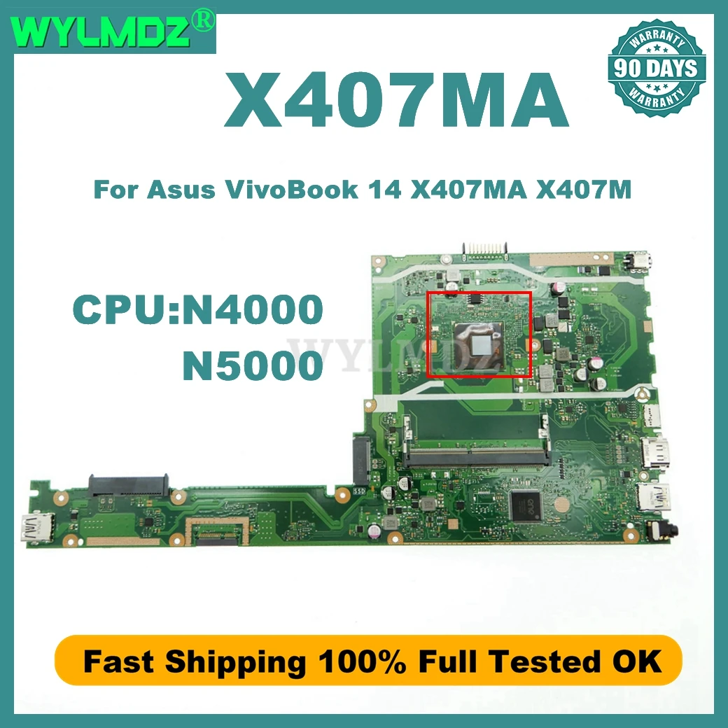 X407MA Mainboard For ASUS VivoBook X407M X407 Laptop Motherboard