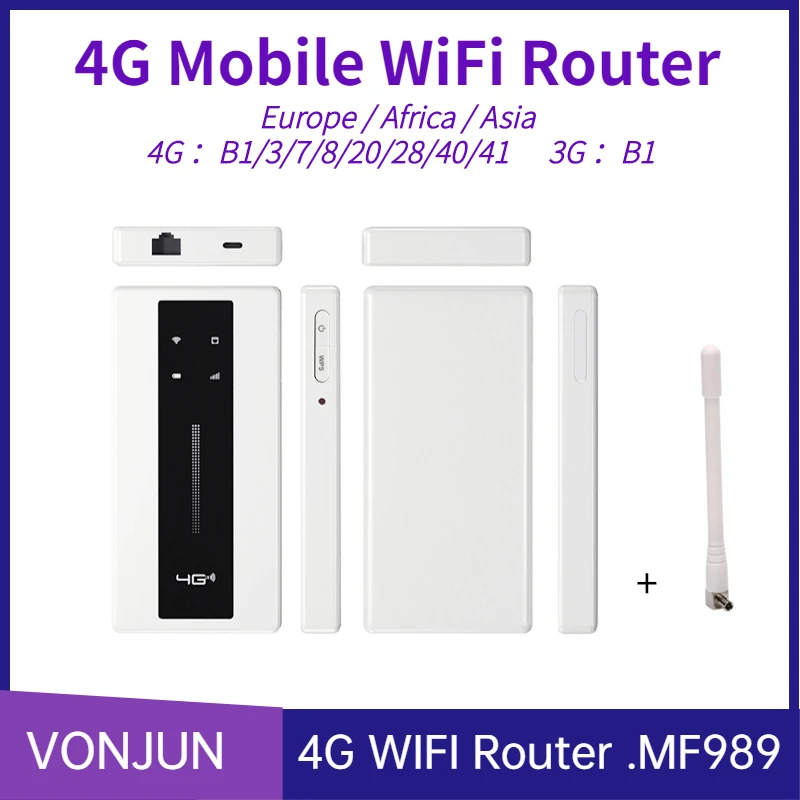 Roteador Wifi 4g Lte Antena Externa Ts9 Hotspot Móvel tipo c Bateria 10000mah Ethernet Mf989
