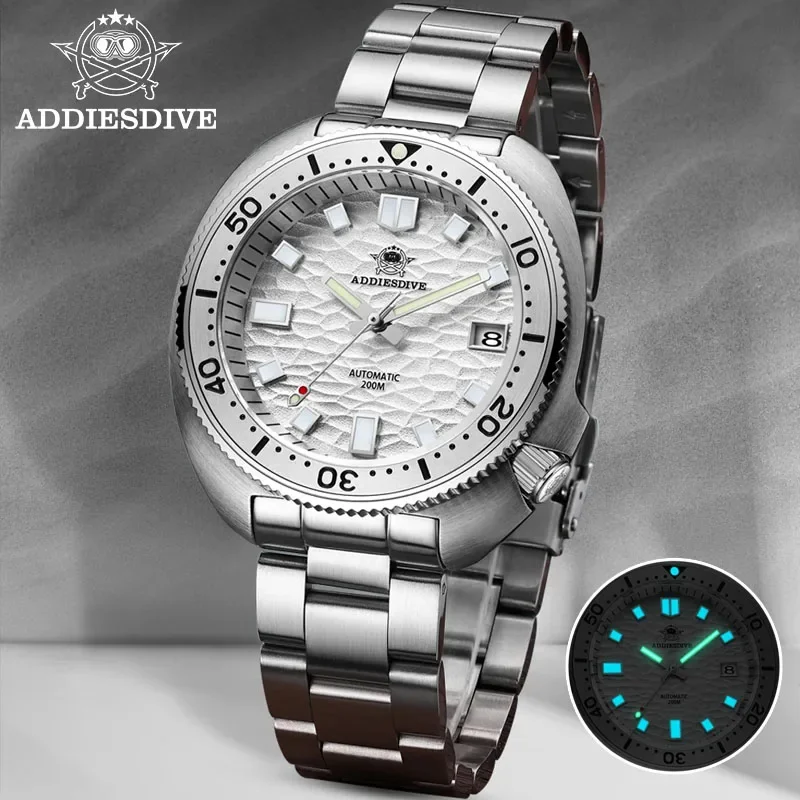 

ADDIESDIVE NH35 Sapphire Automatic Mechanical Watch 200m Dive Waterproof Luxury Mens Watches Stainless Steel AD2117 WristWatches