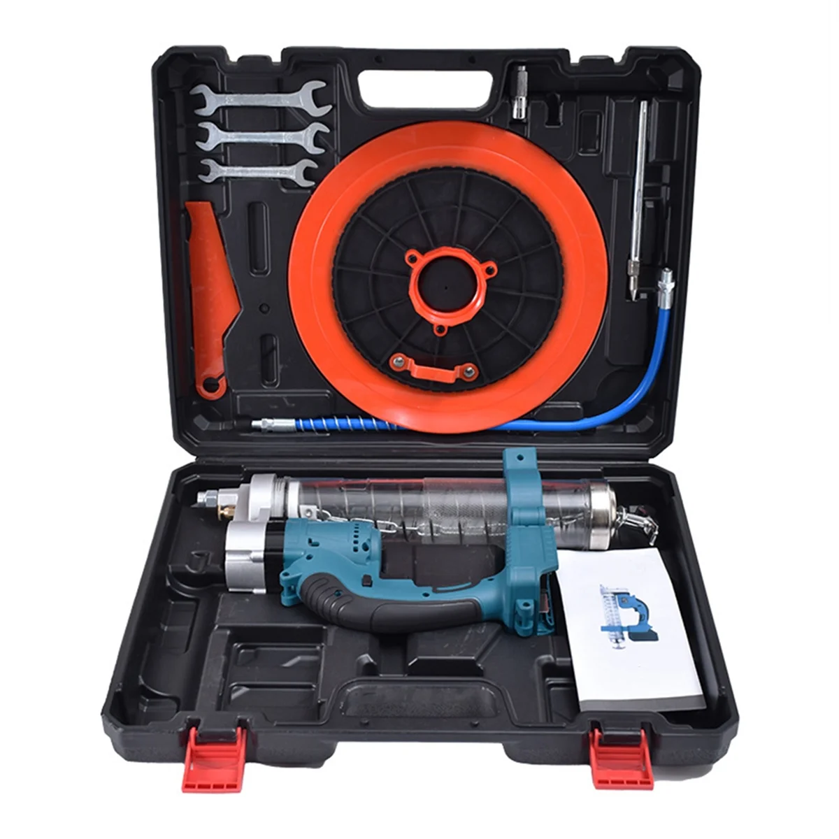 SEMOIC Cordless Electric Grease Machine High Pressure Car Lubricating Oil Tool Kit for 18V 21V Battery