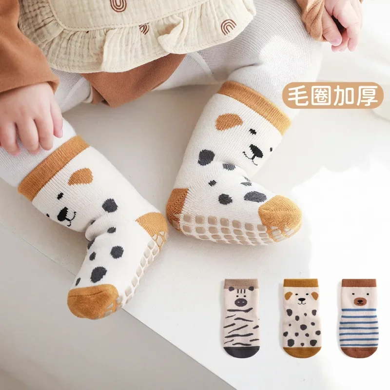 

Baby Floor Socks Winter New Indoor Non-slip Insulation Cute Cartoon Baby Toddler Socks Cotton Socks for Children