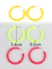 4Pairs/Set Neon Color Acrylic Hoop Earrings Set for Women Rock Punk Fluorescent Large Round Hoops Earring Party Jewelry Gifts 2