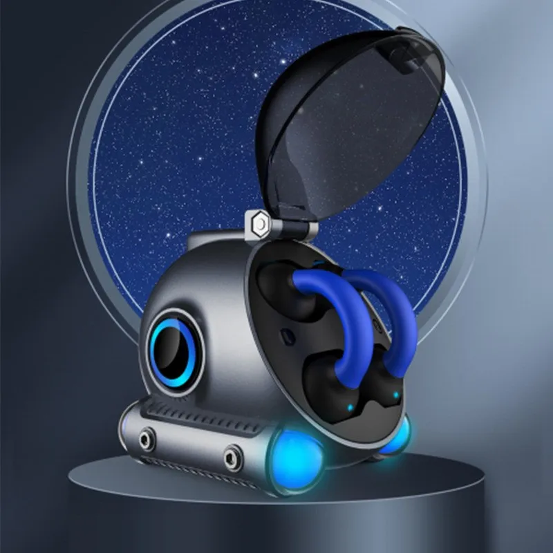 

CD-9 Fashion Submarine Earclip Bone Conduction Bluetooth Earphones with Painless Ear Free Ultra Long Range Sports Gaming Headset